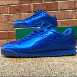 Royal Blue Metallic Puma Roma Ano Sneaker